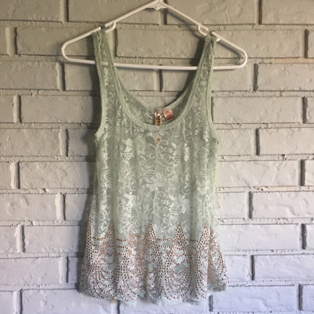 Lace tank top